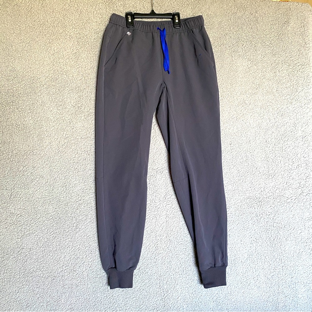 Figs Zamora Jogger Scrub Pants Womens XS Grey Medical Comfort